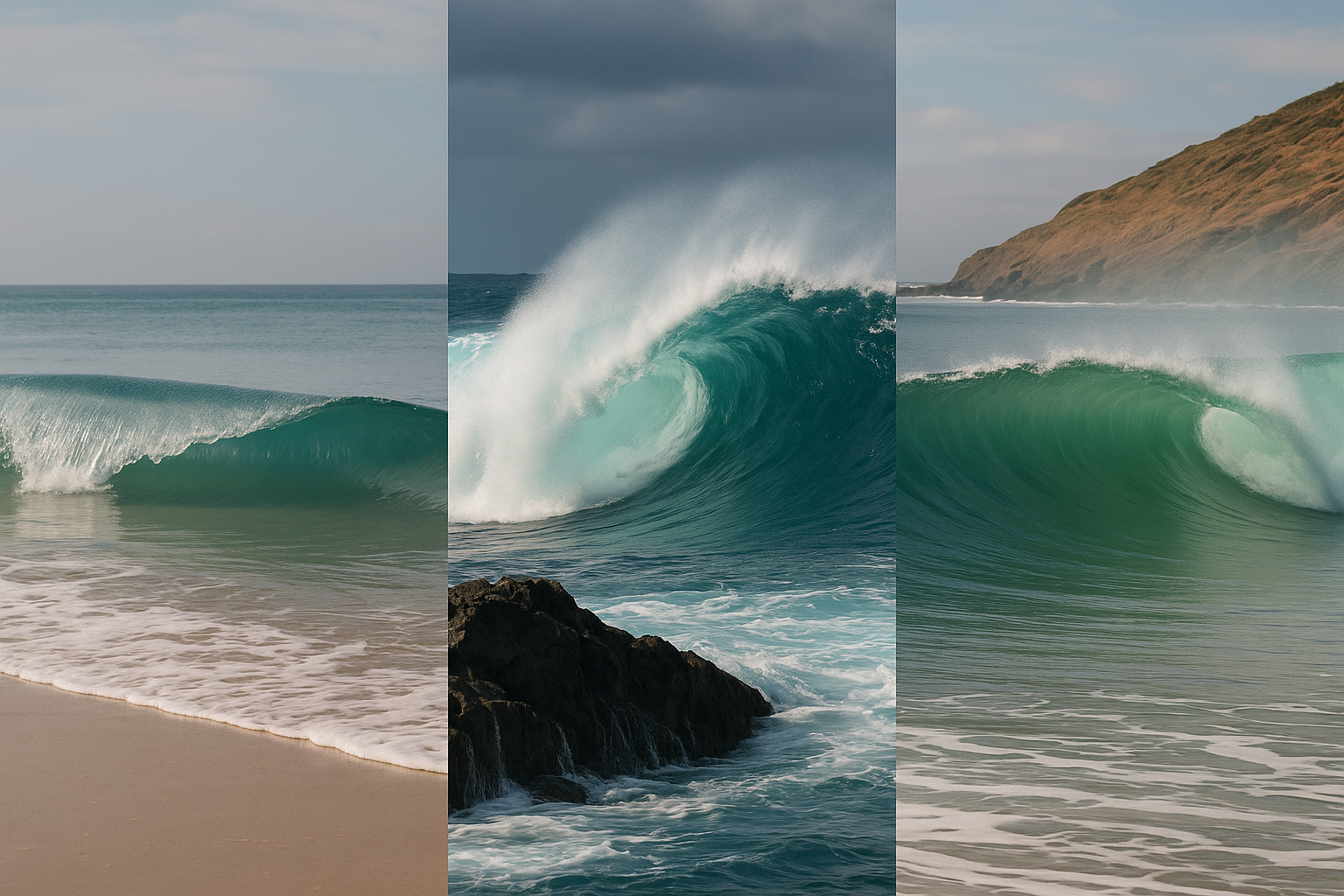 tipos de olas de surf