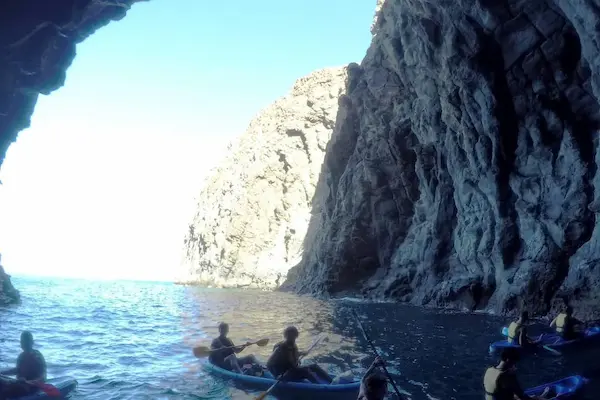 tour en kayak playa los cristianos